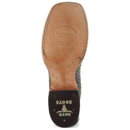 Soto Boots Mens Tan Python Print Boots