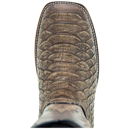 Soto Boots Mens Tan Python Print Boots