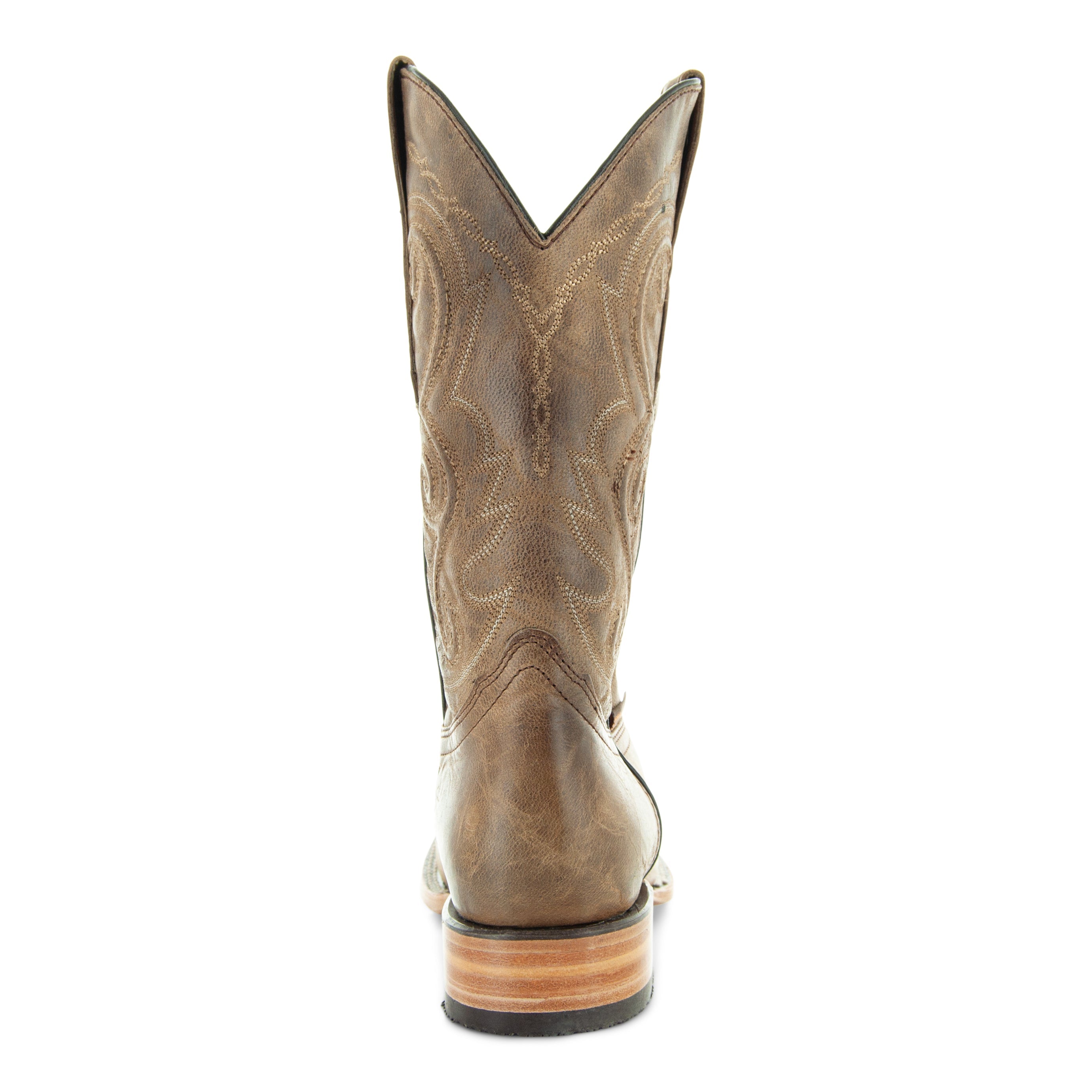 Soto Boots Mens Tan Broad Square Toe Cowboy Boot