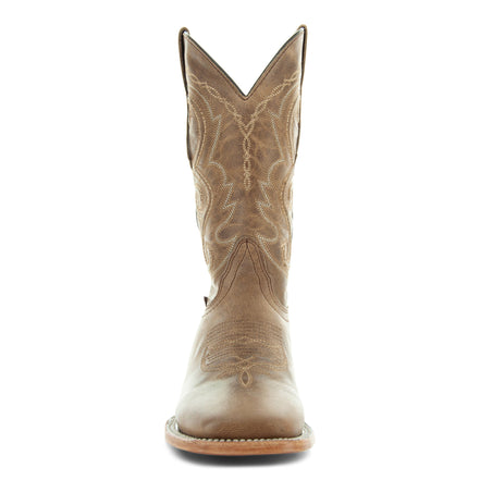 Soto Boots Mens Tan Broad Square Toe Cowboy Boot