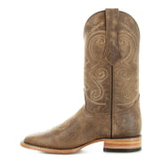 Soto Boots Mens Tan Broad Square Toe Cowboy Boot