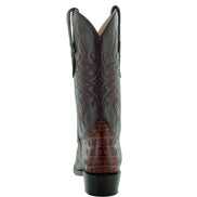 Soto Boots Men's Gator Tail Print Cowboy Boots Cognac
