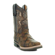 Soto Boots Kids Pirarucu Print Cowboy Boots