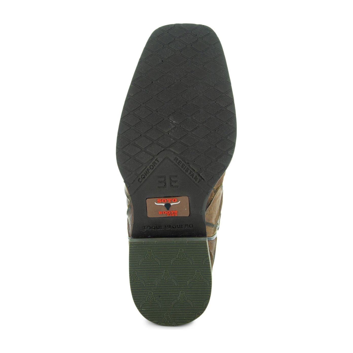 Soto Boots Kids Pirarucu Print Cowboy Boots