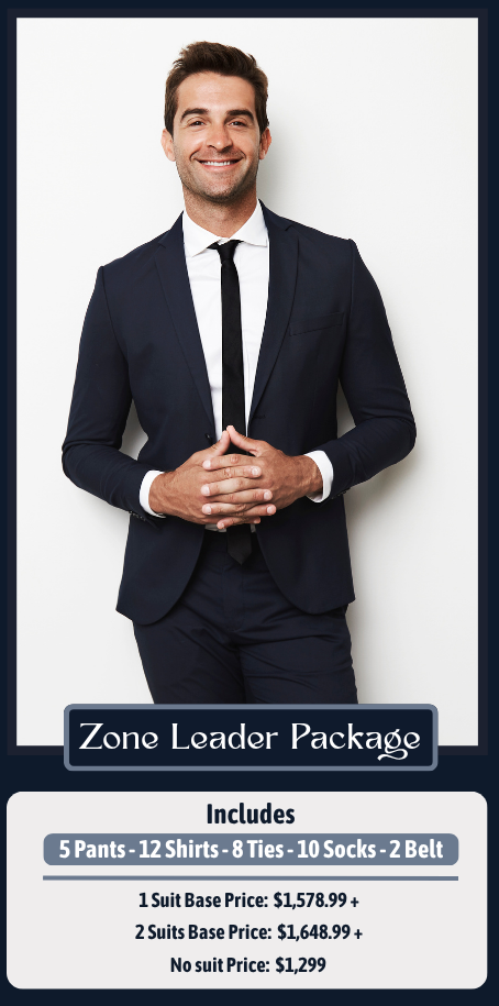 Missionary Package - Zone Leader - 2 Suits