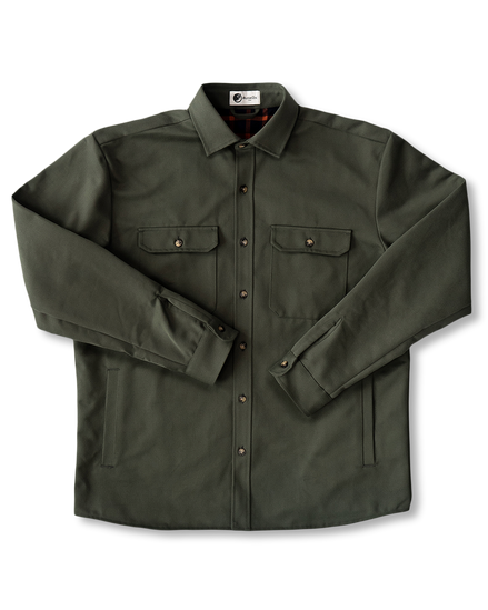 Lined Yukon Flannel Shirt Jacket, Olive