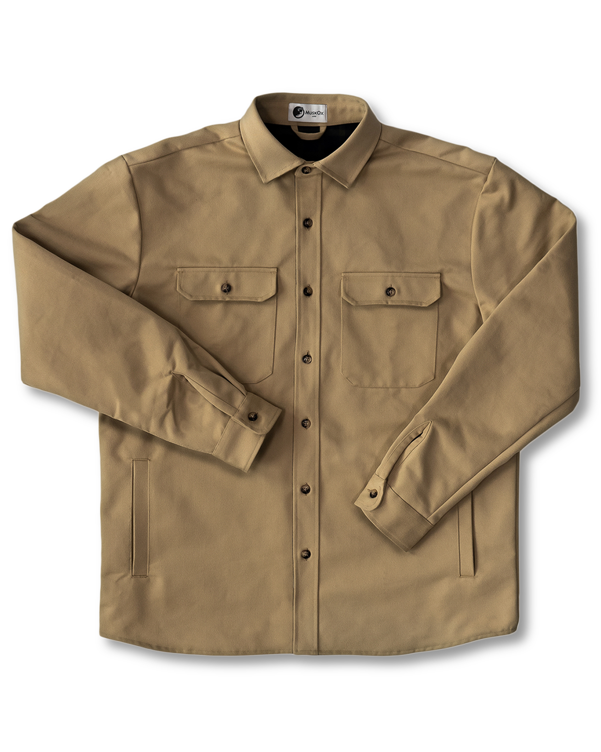 Lined Yukon Flannel Shirt Jacket, Tan