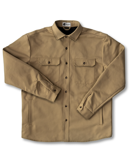 Lined Yukon Flannel Shirt Jacket, Tan