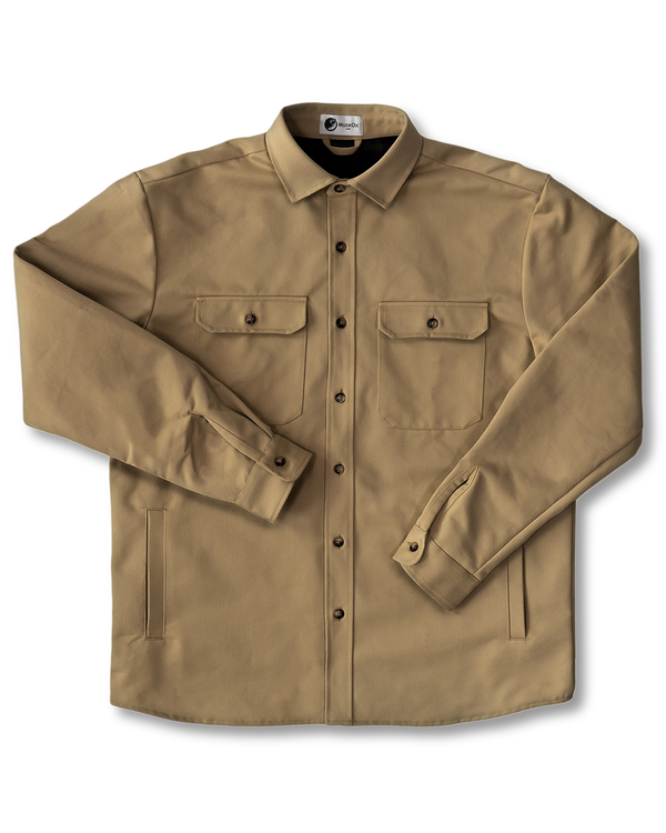 Lined Yukon Flannel Shirt Jacket, Tan