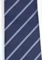 Microfiber Classic Blue Zipper Pre-Tied Neckties