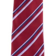 Microfiber Classic Red Zipper Pre-Tied Neckties