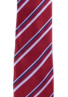 Microfiber Classic Red Zipper Pre-Tied Neckties