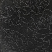 Black Floral Tie and Pocket Square Gift Set