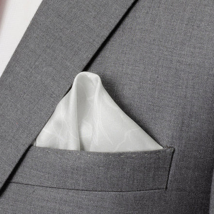 Black Floral Tie and Pocket Square Gift Set