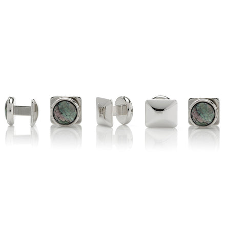 Mosaic Smoke Mother of Pearl 5-Stud Set