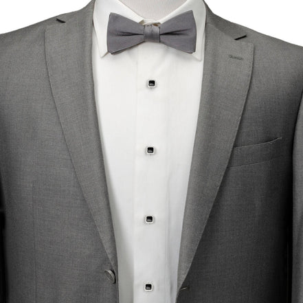 Onyx Cushion Stainless Steel 5-Stud Set