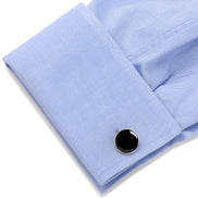 Silver and Onyx 5-Stud Set