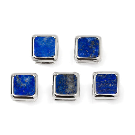 Sterling Silver and Lapis JFK Presidential 5-Stud Set
