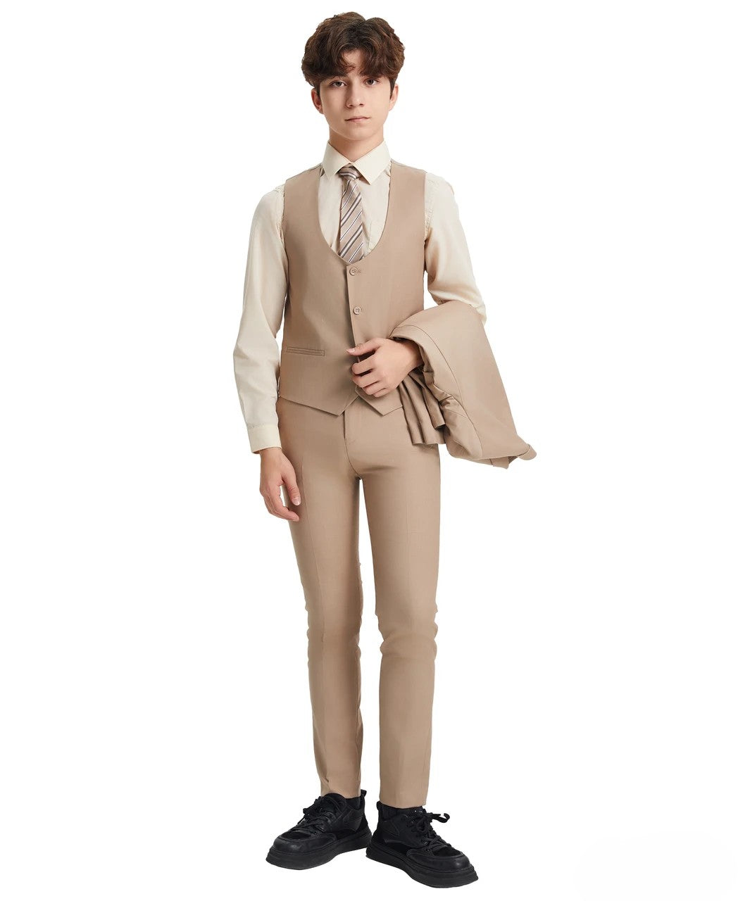 Stacy Adams Boys 5-Piece Solid Suit