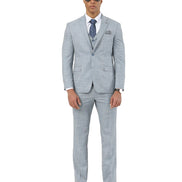 Stacy Adams 3-Piece Crosshatch - Hybrid Fit