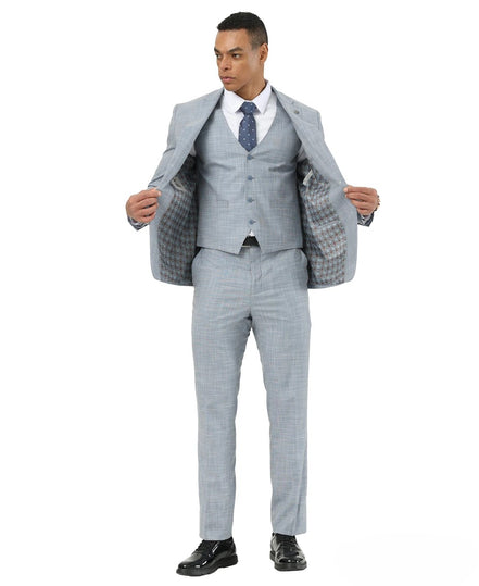 Stacy Adams 3-Piece Crosshatch - Hybrid Fit