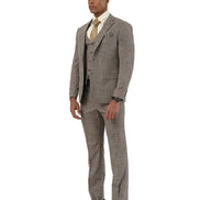 Stacy Adams 3-Piece Crosshatch - Hybrid Fit