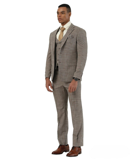 Stacy Adams 3-Piece Crosshatch - Hybrid Fit