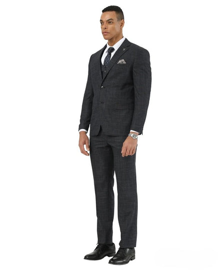Stacy Adams 3-Piece Crosshatch - Hybrid Fit