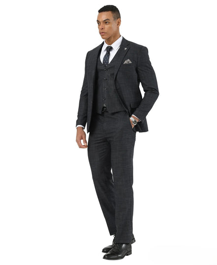 Stacy Adams 3-Piece Crosshatch - Hybrid Fit