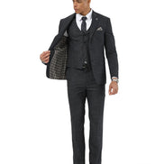 Stacy Adams 3-Piece Crosshatch - Hybrid Fit