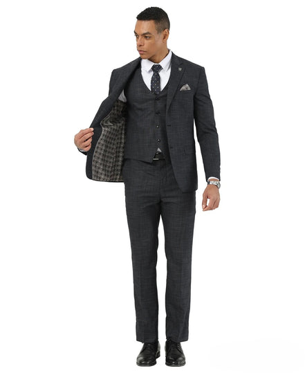 Stacy Adams 3-Piece Crosshatch - Hybrid Fit