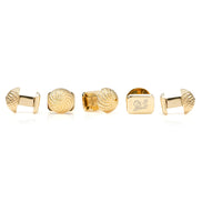 VDP 3D Colony Gold Stainless Stud Set