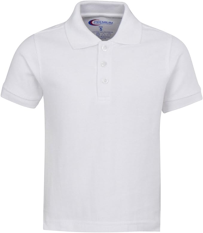 Boy's Short Sleeve Pique Polo Shirt