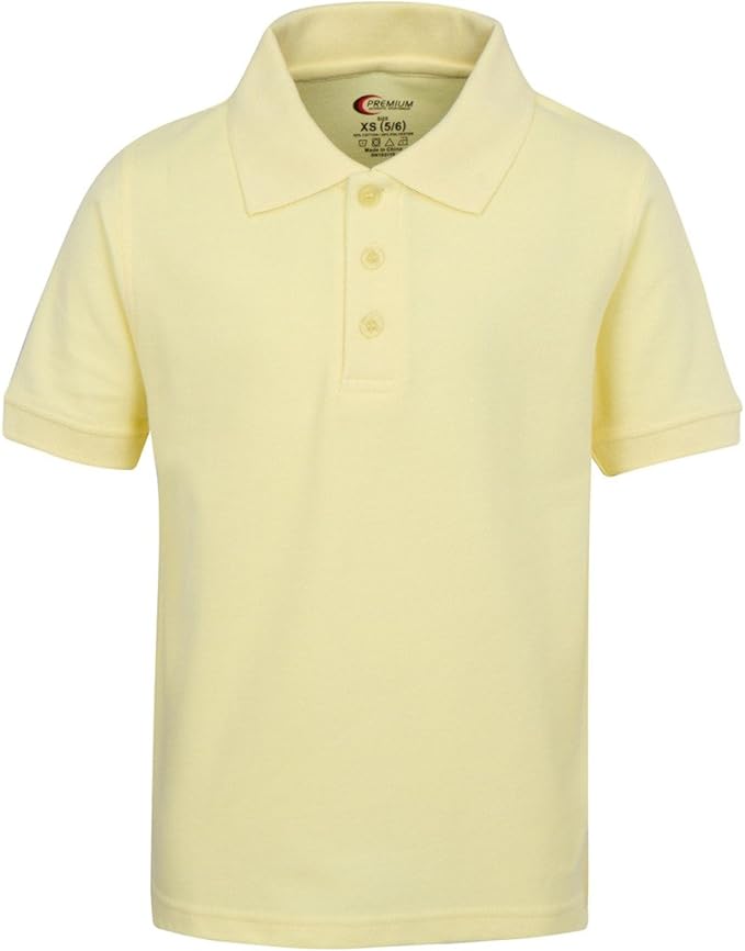 Boy's Short Sleeve Pique Polo Shirt