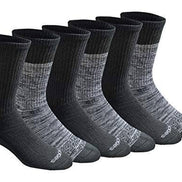 Dickies Men's Dry-tech Moisture Control Crew Socks Multipack, Black (6 Pairs)