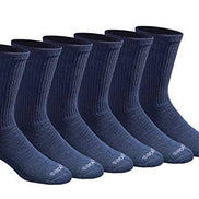 Dickies Men's Dry-tech Moisture Control Crew Socks Multipack, Black (6 Pairs)