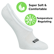 Bamboo Sports Super Low Cut No Show Bamboo Rayon Socks- Breathable, Moisture Wicking, Odor Eliminating, 4 Pair