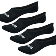 Bamboo Sports Super Low Cut No Show Bamboo Rayon Socks- Breathable, Moisture Wicking, Odor Eliminating, 4 Pair