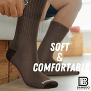 Premium Bamboo Rayon Crew Socks