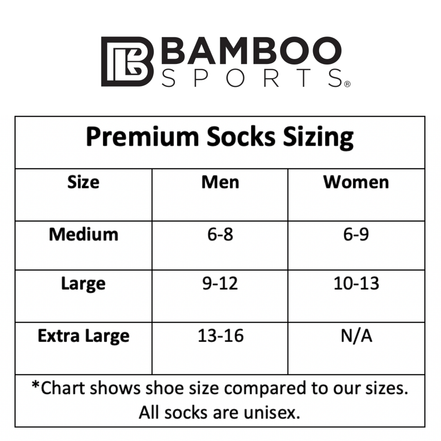Premium Bamboo Rayon Crew Socks