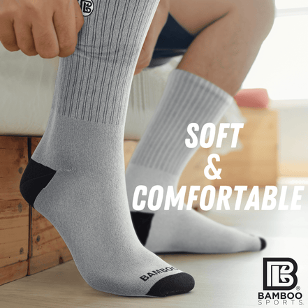 Premium Bamboo Rayon Crew Socks