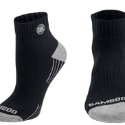 Premium Bamboo Rayon Quarter High Crew Socks