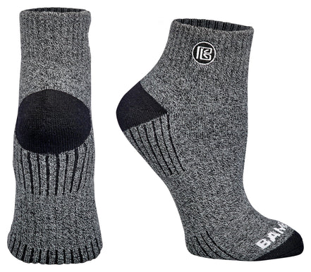Premium Bamboo Rayon Quarter High Crew Socks