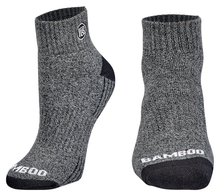 Premium Bamboo Rayon Quarter High Crew Socks