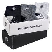 Premium Bamboo Rayon Quarter High Crew Socks