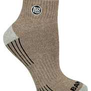 Premium Bamboo Rayon Quarter High Crew Socks