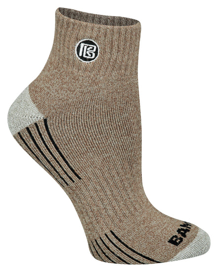 Premium Bamboo Rayon Quarter High Crew Socks