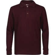 Boy's Long Sleeve Pique Polo Shirt