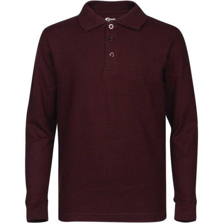 Boy's Long Sleeve Pique Polo Shirt