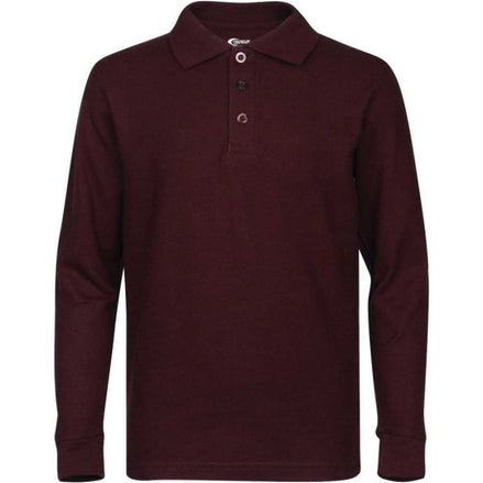 Boy's Long Sleeve Pique Polo Shirt